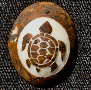 Anänger aus Tagua Schildkröte